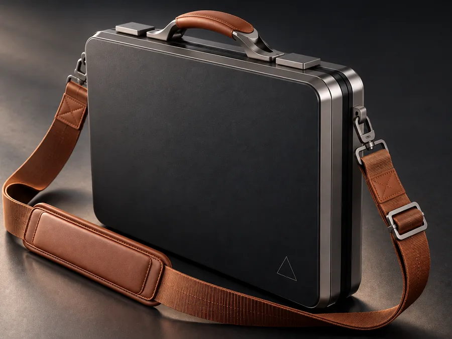 Finish concept: Onyx & Cognac, black shell, cognac strap